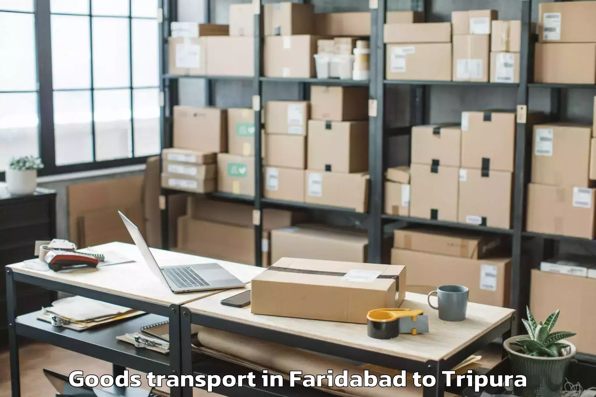 Book Faridabad to Kamalpur Goods Transport